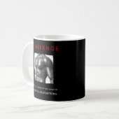 Mug Citation du défi du corps de motivation positive m (Devant gauche)