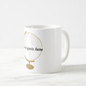 Mug Citation du globe do-it-yourself d'or (Devant droit)