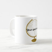 Mug Citation du globe do-it-yourself d'or (Devant gauche)