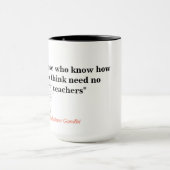 Mug Citation Du Mahatma Gandhi Sur La Pensée (Centre)