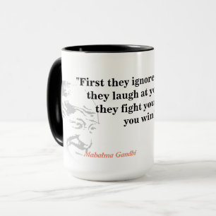 Mug Citation Du Mahatma Gandhi Sur La Victoire