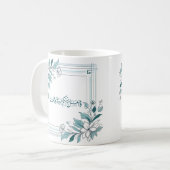 Mug Citation du Mariage islamique floral moderne Nikah (Devant gauche)