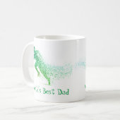 Mug Citation du meilleur papa du monde de coureur (Devant gauche)