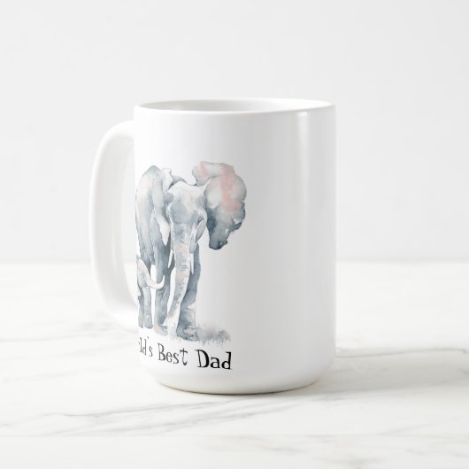 Mug Citation du meilleur papa du monde des animaux afr (Devant gauche)