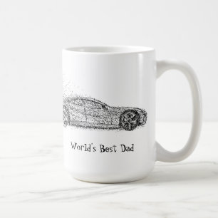 Mug Citation du meilleur papa du monde pour véhicule a