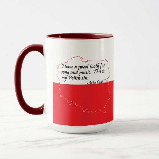 Mug Citation du pape Jean-Paul II (Gauche)
