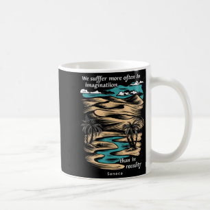 Mug Citation du philosophe stoïque Seneca Cool Motiva
