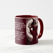 Mug Citation du sort de la sorcière rouge méchant (Devant droit)