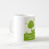 Mug Citation écologique Vivre en harmonie avec la natu (Devant gauche)