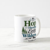 Mug Citation Encourageante à Travers Chaque Désert (Devant droit)