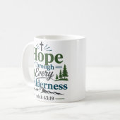 Mug Citation Encourageante à Travers Chaque Désert (Devant gauche)