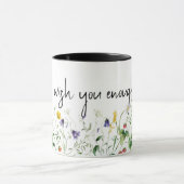 Mug Citation et Fleur sauvage en blanc (Centre)