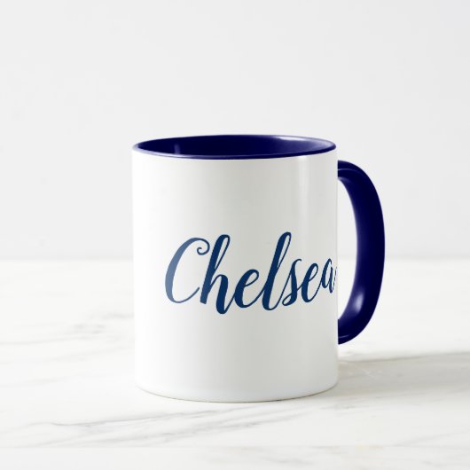 Mug Citation et nom faits sur commande de papillon et (Devant droit)