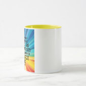 Mug Citation et tournesol tiré à la main (Centre)