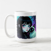 Mug Citation Fille Anime et Chat Siamois (Gauche)