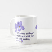 Mug Citation Fleur sauvage de Violences du pied d'oise (Devant gauche)