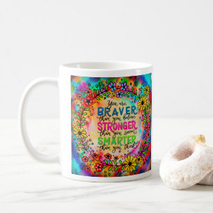Mug Citation florale couleur castor personnalisée Insp