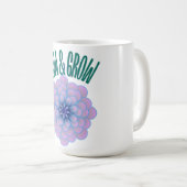 Mug Citation Florale Esthétique de Croissance et d'Écl (Devant droit)