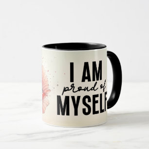 Mug Citation florale inspirante/positive enveloppante 