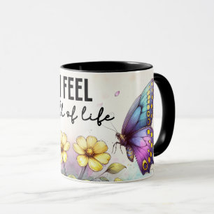 Mug Citation florale inspirante/positive enveloppante