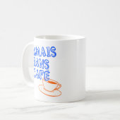 Mug Citation française pour les amateurs de café Retro (Devant gauche)