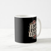 Mug Citation gothique drôle N'évoluez pas Cocoon Sarca (Devant droit)