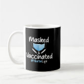 Mug Citation Graphique Funny Vaccinée Masquée N (Gauche)