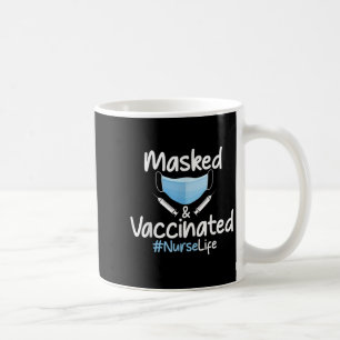 Mug Citation Graphique Funny Vaccinée Masquée N