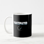 Mug Citation Graphique Vaccinée Sur Les Humours Drôle  (Gauche)