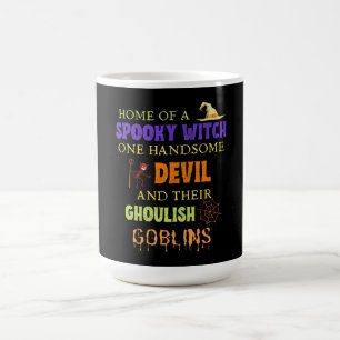 Mug Citation Halloween Familiale Avec Witch Devil Spid