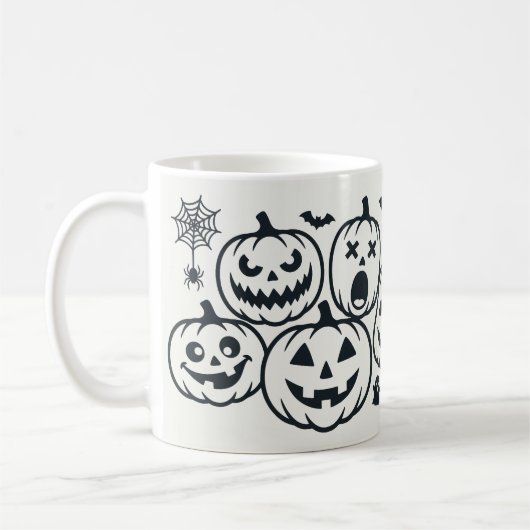 Mug Citation Halloween mignonne (Gauche)