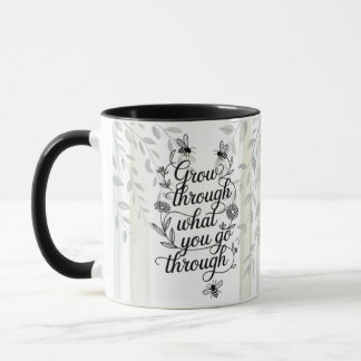 Mug Citation Héritage : Grandir à travers ce que vous