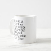 Mug Citation Hilarieuse, Idées de grâce Humour inappro (Devant gauche)