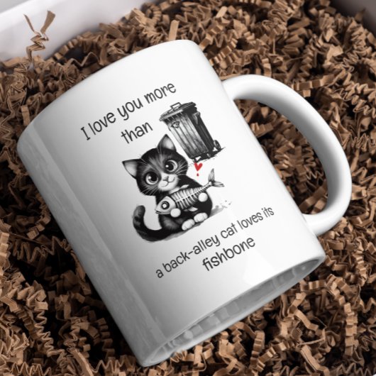 Mug Citation Humour Flirting Cat Funny Valentines Jour