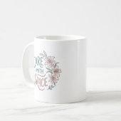 Mug Citation infirmière Fleur de grâce (Devant gauche)