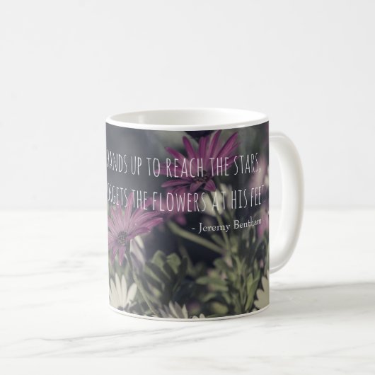 Mug Citation inspirante de Jeremy Bentham (Devant droit)
