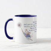 Mug Citation Inspirante de mignonne petite souris Dand (Gauche)
