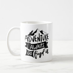 Mug Citation Inspirante L'Aventure Attend Allez La Tro