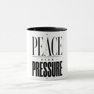 Mug Citation Inspirante Minimaliste Paix Sur Pression