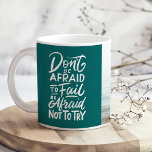 Mug Citation inspirante "N'ayez pas peur" avec photo<br><div class="desc">Commencez chaque journée avec une dose de courage et d'inspiration avec notre "Don't Be Faid" Photo Coffee Mug. Cette tasse relevante comprend la citation habilitante "Don't Be Afraid" ainsi qu'une photo personnalisable, ce qui en fait un moyen parfait de combiner motivation et toucher personnel. Le design combine élégamment la citation...</div>