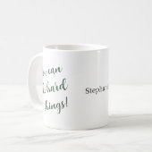 Mug Citation Inspirante Personnalisée Vous Pouvez Fair (Devant gauche)