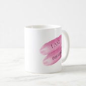 Mug Citation Inspirante Simple Je Suis Assez Affirmati (Devant droit)