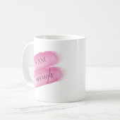 Mug Citation Inspirante Simple Je Suis Assez Affirmati (Devant gauche)