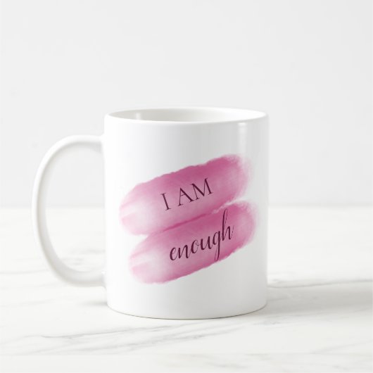 Mug Citation Inspirante Simple Je Suis Assez Affirmati (Gauche)