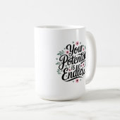 Mug Citation inspirante, votre potentiel est sans fin (Devant droit)