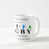 Mug Citation Inspiration de rugby (Devant droit)