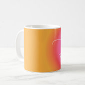Mug Citation Inspiration Moderne Orange Soyez Passionn (Devant gauche)