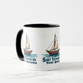 Mug Citation Inspiration Nautique vintage (Devant gauche)