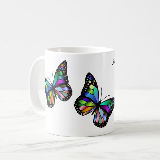 Mug Citation Inspiration Papillon (Devant gauche)