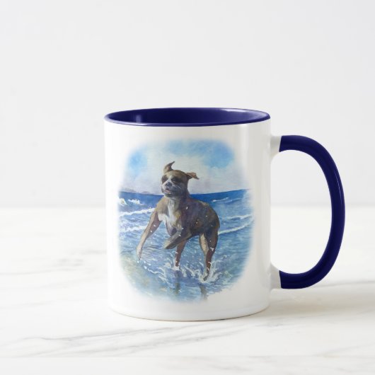 Mug Citation Inspiration Personnalisée Aquarelle Boxer (Droite)